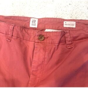 GAP womens Dusty Rose Girlfriend Khaki Pants